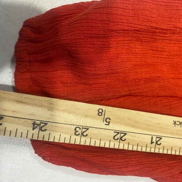 Free People Check On It Wrap Top Womens SM Red‎ Casual Boho Holiday - Picture 8 of 9